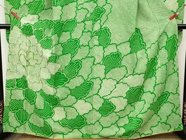 平和屋着物●豪華振袖 総絞り 駒刺繍 舞花文 正絹 逸品 CABN4915ut