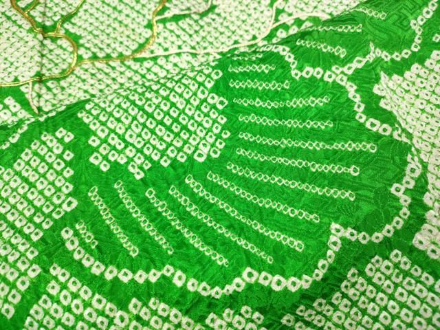 平和屋着物●豪華振袖 総絞り 駒刺繍 舞花文 正絹 逸品 CABN4915ut
