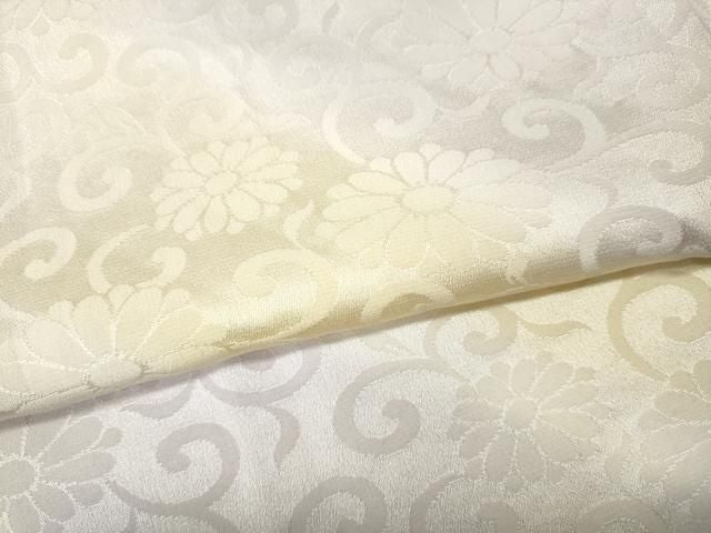 平和屋着物●長襦袢 無双仕立て 花唐草地紋 暈し染め 正絹 逸品 CABN4940ut