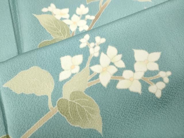 平和屋着物●本加賀友禅作家 成竹登茂男 訪問着 枝花文 正絹 逸品 未使用 CABN5000ut