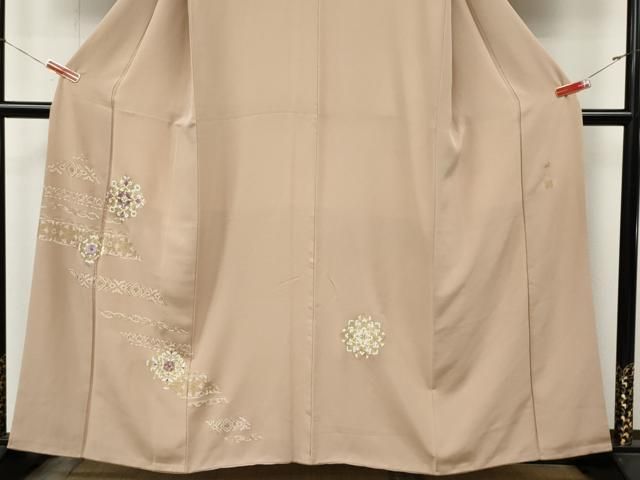 平和屋着物●京の匠日展作家 丹下雄介 訪問着 刺繍 正倉院花文 金彩 やまと誂製 正絹 逸品 CABN5017ut