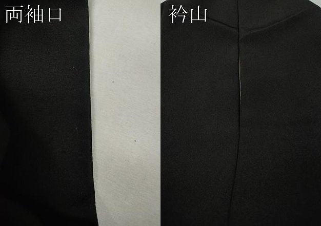 平和屋着物●本加賀友禅作家 束藤岳 黒留袖 雲取り花鳥丸文 正絹 逸品 CABN5026ut