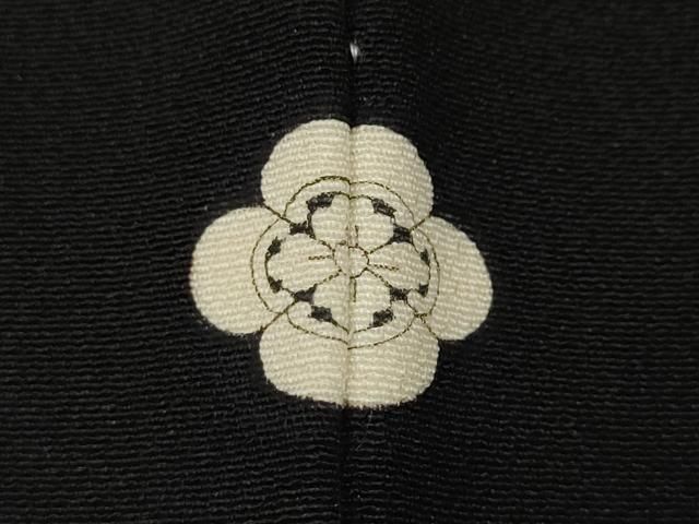 平和屋着物●本加賀友禅作家 束藤岳 黒留袖 雲取り花鳥丸文 正絹 逸品 CABN5026ut