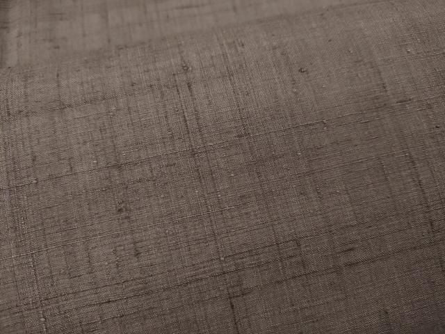 平和屋着物●結城紬 鳩羽鼠色 正絹 未使用 逸品 CABN5041ut