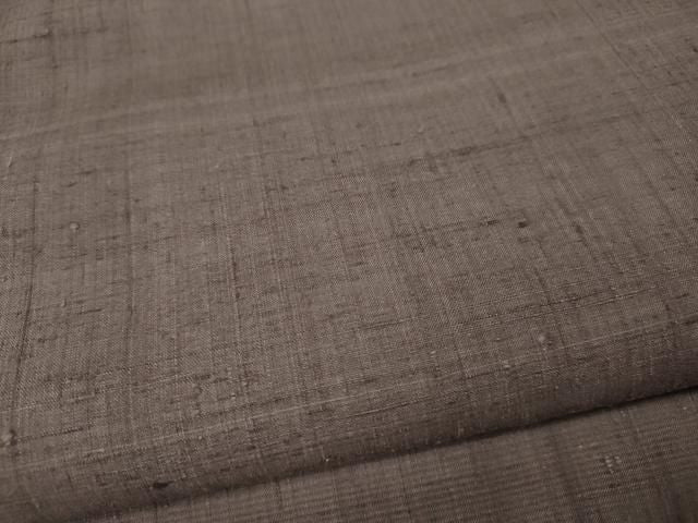 平和屋着物●結城紬 鳩羽鼠色 正絹 未使用 逸品 CABN5041ut