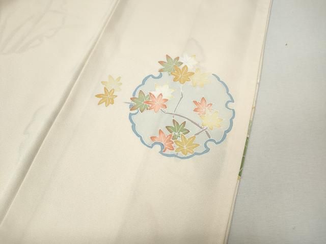 平和屋着物●訪問着 雪輪草花文 金彩 正絹 逸品 CABN5123ut