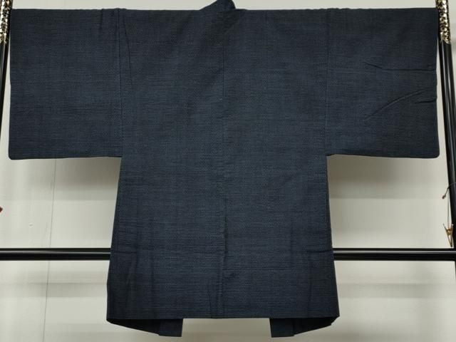 平和屋着物●男性 綿薩摩 木綿 アンサンブル 80亀甲 総詰め 逸品 CABN5145ut