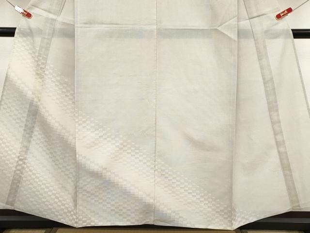 平和屋着物*夏物 訪問着 本場大島紬 夏大島 変わり市松文様 正絹 逸品 CABN5848tx