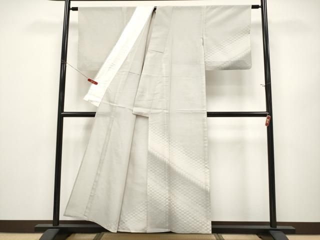 平和屋着物*夏物 訪問着 本場大島紬 夏大島 変わり市松文様 正絹 逸品 CABN5848tx