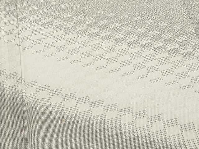 平和屋着物*夏物 訪問着 本場大島紬 夏大島 変わり市松文様 正絹 逸品 CABN5848tx