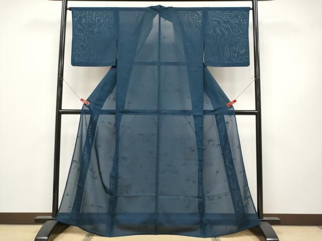 平和屋着物*夏物 色無地 絽 笹紋紗 褐返色 正絹 逸品 CABN5853tx