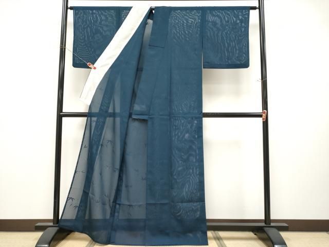 平和屋着物*夏物 色無地 絽 笹紋紗 褐返色 正絹 逸品 CABN5853tx