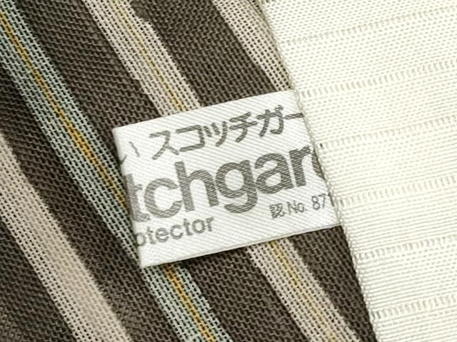 平和屋着物*夏物 絹芭蕉 縞 正絹 逸品 CABN5863tx