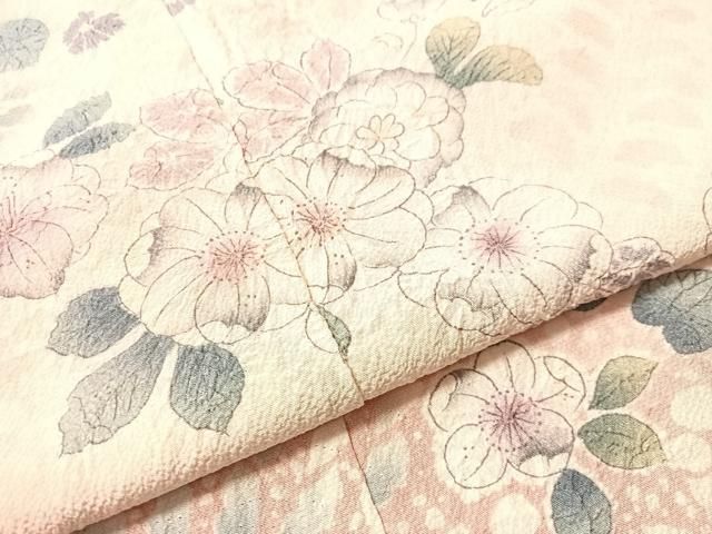 平和屋着物●訪問着 作家物 辻が花 絞り 暈し染め 仮絵羽 正絹 逸品 未使用 CABN6004vp