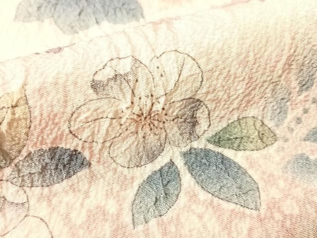 平和屋着物●訪問着 作家物 辻が花 絞り 暈し染め 仮絵羽 正絹 逸品 未使用 CABN6004vp