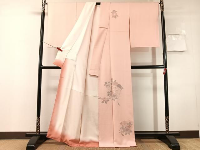 平和屋着物●訪問着 中国三大刺繍 スワトウ相良刺繍 総刺繍 扇面花文 正絹 逸品 未使用 CABN6007vp