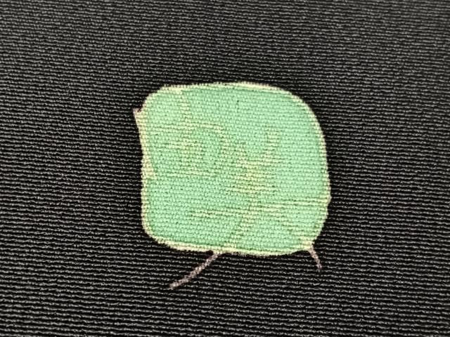 平和屋着物●本加賀友禅作家 松島由美 訪問着 蔦の葉花文 正絹 逸品 CABN6015vp