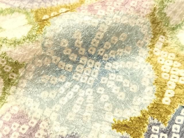 平和屋着物●豪華振袖 総絞り 藤花文 正絹 逸品 CABN6032vp