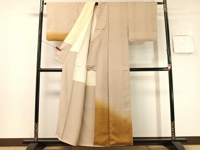 平和屋着物●訪問着 菖蒲地紋 暈し染め 正絹 逸品 CABN6054vp