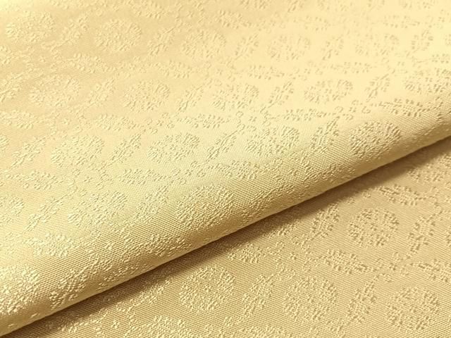 平和屋着物●上質なお召 七宝地紋 蒸栗色 ロング丈 正絹 逸品 未使用 CABN6055vp