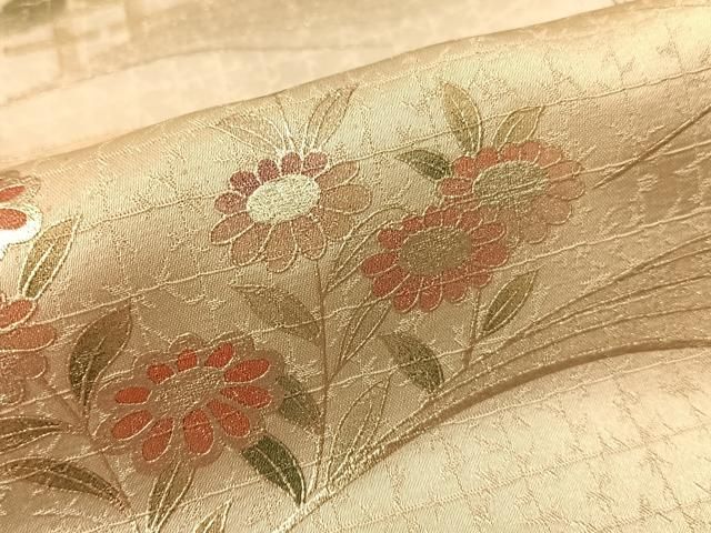 平和屋着物●訪問着 立波花文 暈し染め 金彩 正絹 逸品 CABN6066vp