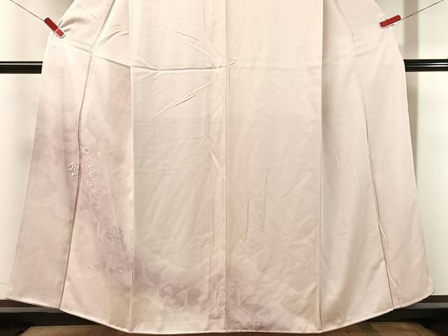 平和屋着物●訪問着 刺繍 雲取り亀甲花文 暈し染め 正絹 逸品 未使用 CABN6068vp