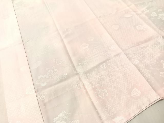 平和屋着物●長襦袢 無双仕立て 吹き寄せ花地紋 暈し染め 正絹 逸品 CABN6100vp
