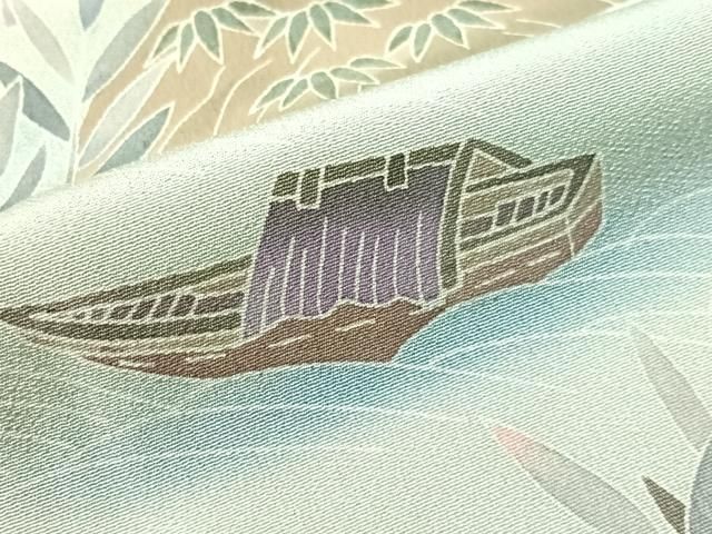平和屋着物●高級染元 粋峰 林芳夫 京加賀友禅 訪問着 御所解文 暈し染め 正絹 逸品 CABN6119vp