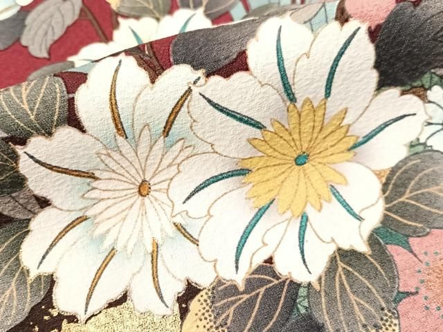 平和屋着物●豪華振袖 刺繍 流水花篭文 暈し染め 金彩 正絹 逸品 CABN6127vp