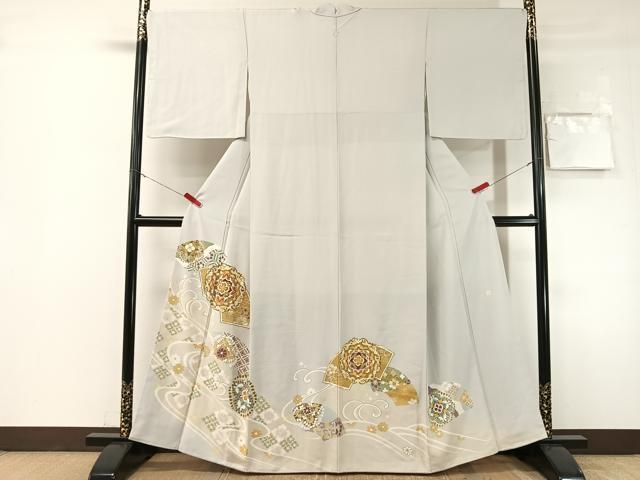 平和屋着物●豪華色留袖 作家物 駒刺繍 立波地紙正倉院 暈し染め 金彩 正絹 逸品 未使用 CABN6150vp