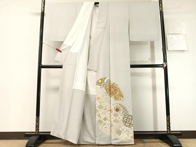 平和屋着物●豪華色留袖 作家物 駒刺繍 立波地紙正倉院 暈し染め 金彩 正絹 逸品 未使用 CABN6150vp