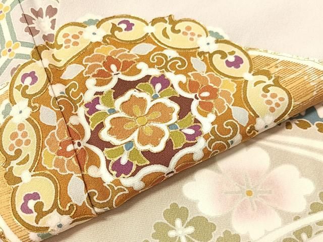 平和屋着物●豪華色留袖 作家物 駒刺繍 立波地紙正倉院 暈し染め 金彩 正絹 逸品 未使用 CABN6150vp