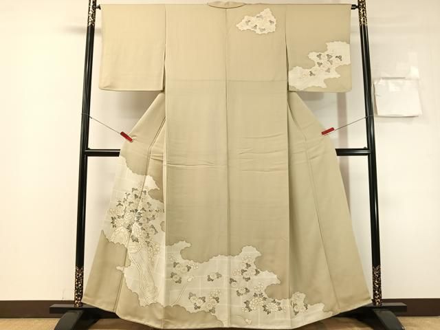 平和屋着物●訪問着 雲取り花車文 金彩 正絹 逸品 CABN6160vp