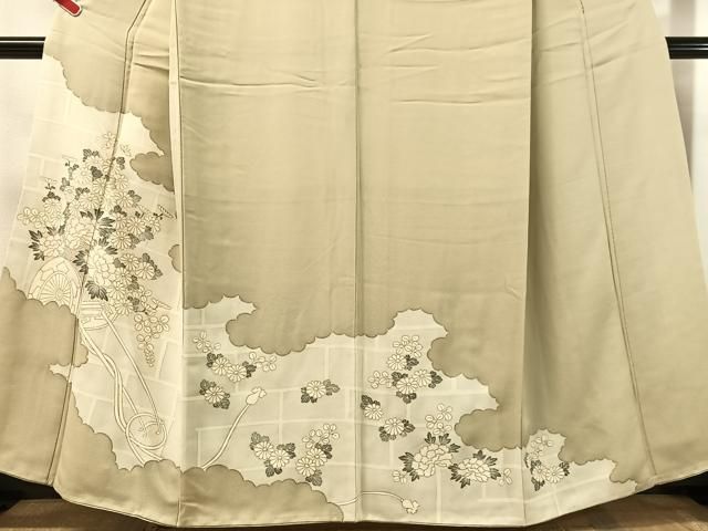 平和屋着物●訪問着 雲取り花車文 金彩 正絹 逸品 CABN6160vp