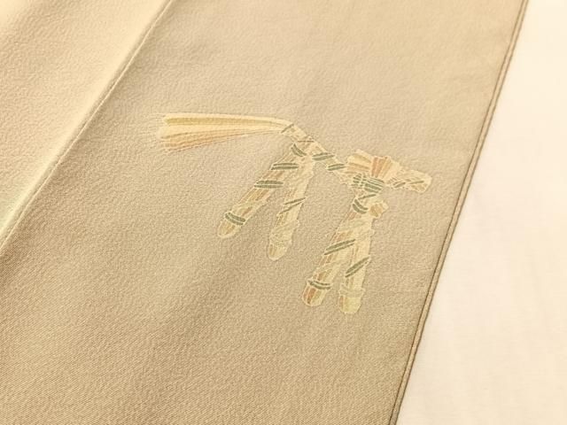 平和屋着物●十日町 加賀草木友禅の第一人者 田村哲彦 訪問着 抽象文様 暈し染め 正絹 逸品 CABN6168vp