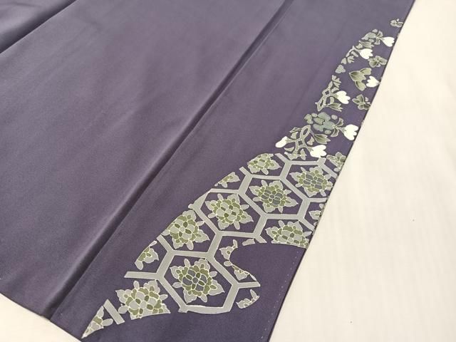 平和屋着物●染色作家 林川信夫 訪問着 駒刺繍 正倉院花文 金糸 正絹 逸品 未使用 CABN6181vp