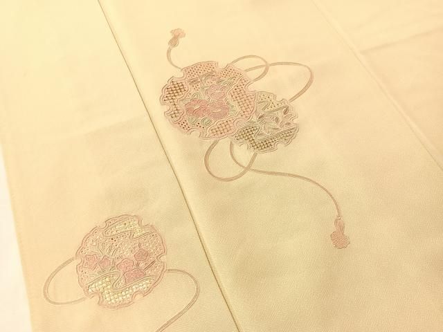 平和屋着物●訪問着 中国三大刺繍 スワトウ相良刺繍 総刺繍 鏡裏花文 金彩 正絹 逸品 CABN6195vp