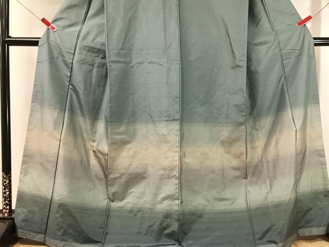 平和屋着物●訪問着 紬地 霞文 正絹 逸品 CABN6208vp