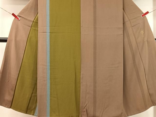 平和屋着物●世界的人形師 辻村寿三郎 ジュサブロー 男性 訪問着 間道 正絹 逸品 CABN6212vp