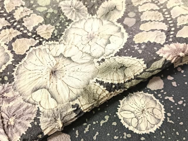 平和屋着物●訪問着 作家物 辻が花 絞り 暈し染め 仮絵羽 正絹 逸品 未使用 CABN6217vp