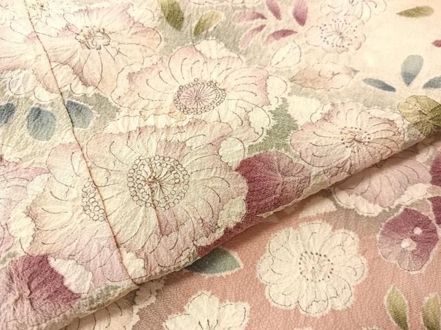 平和屋着物●訪問着 辻が花 絞り 暈し染め 仮絵羽 正絹 逸品 未使用 CABN6220vp