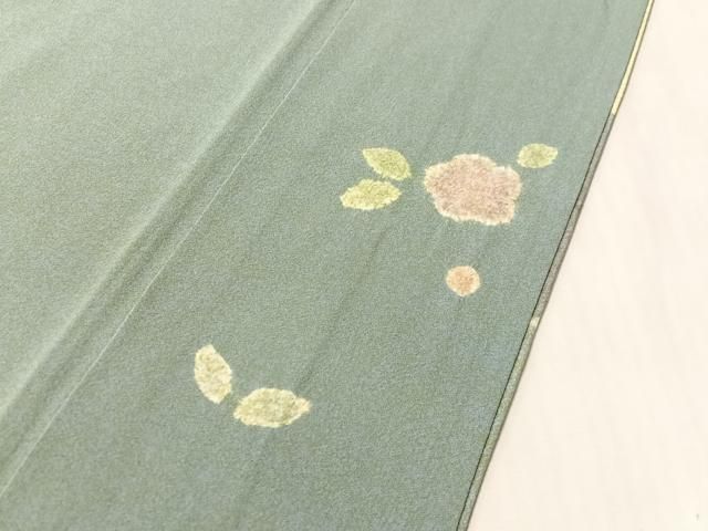平和屋着物●訪問着 絞り 流水色紙花文 金彩 正絹 逸品 CABN6232vp
