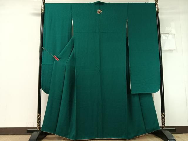 平和屋着物●豪華振袖 草木地紋 鉄色 正絹 逸品 CABN6240vp