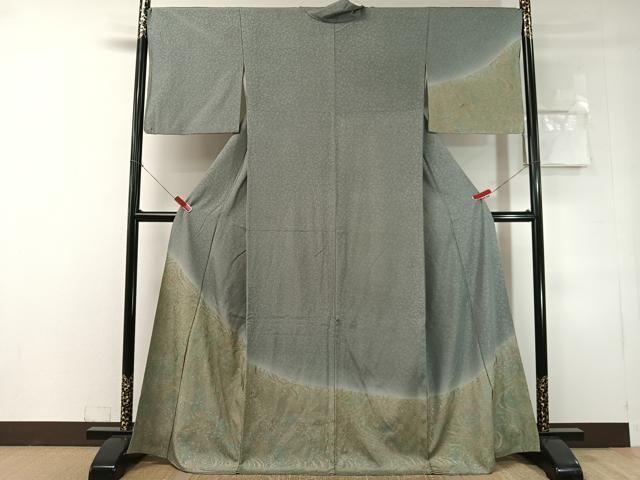 平和屋着物●訪問着 流水文 暈し染め 金彩 正絹 逸品 CABN6241vp