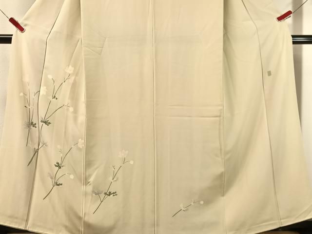 平和屋着物●本加賀友禅作家 沢飯芳雄 訪問着 草花文 正絹 逸品 CABN6265vp