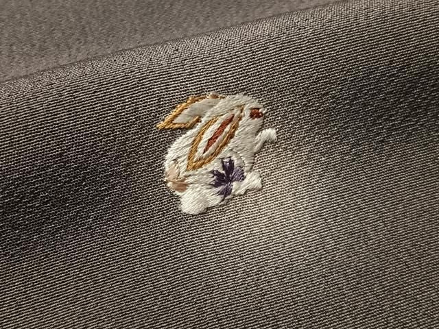 平和屋着物●訪問着 総刺繍 螢暈し 十二支 干支 金糸 正絹 逸品 CABN6319vp