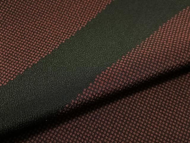 平和屋着物●上質な小紋 幾何学文 黒地 正絹 逸品 CABN6326vp