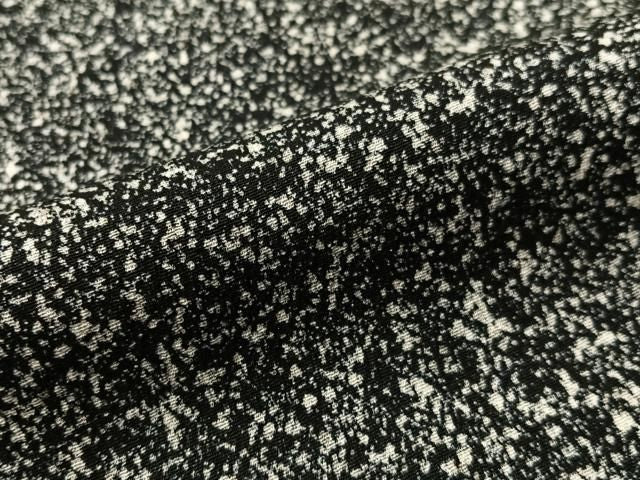 平和屋着物●京友禅の第一人者 松井青々 小紋 たたき染 黒地 正絹 逸品 未使用 CABN6334vp