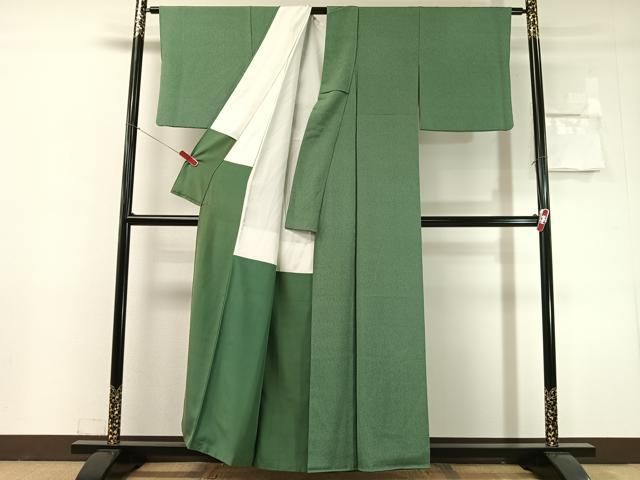 平和屋着物●重要無形文化財 人間国宝 中村勇二郎 江戸小紋 古代菊 正絹 逸品 CABN6335vp