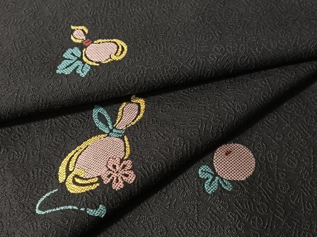平和屋着物●上質な小紋 瓢箪花文 正絹 逸品 CABN6338vp